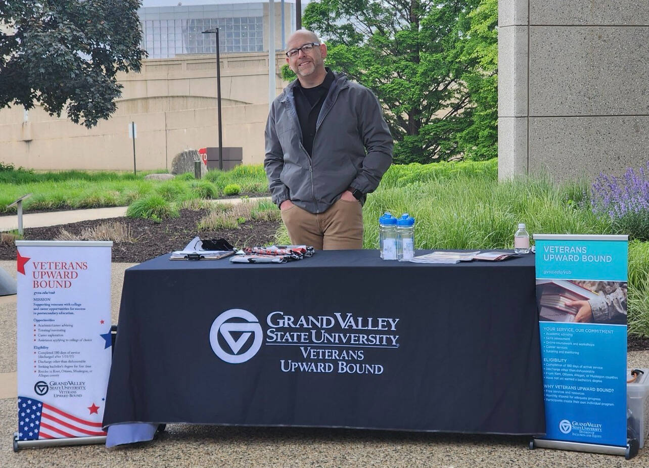 George Rader Recruiting at an Event